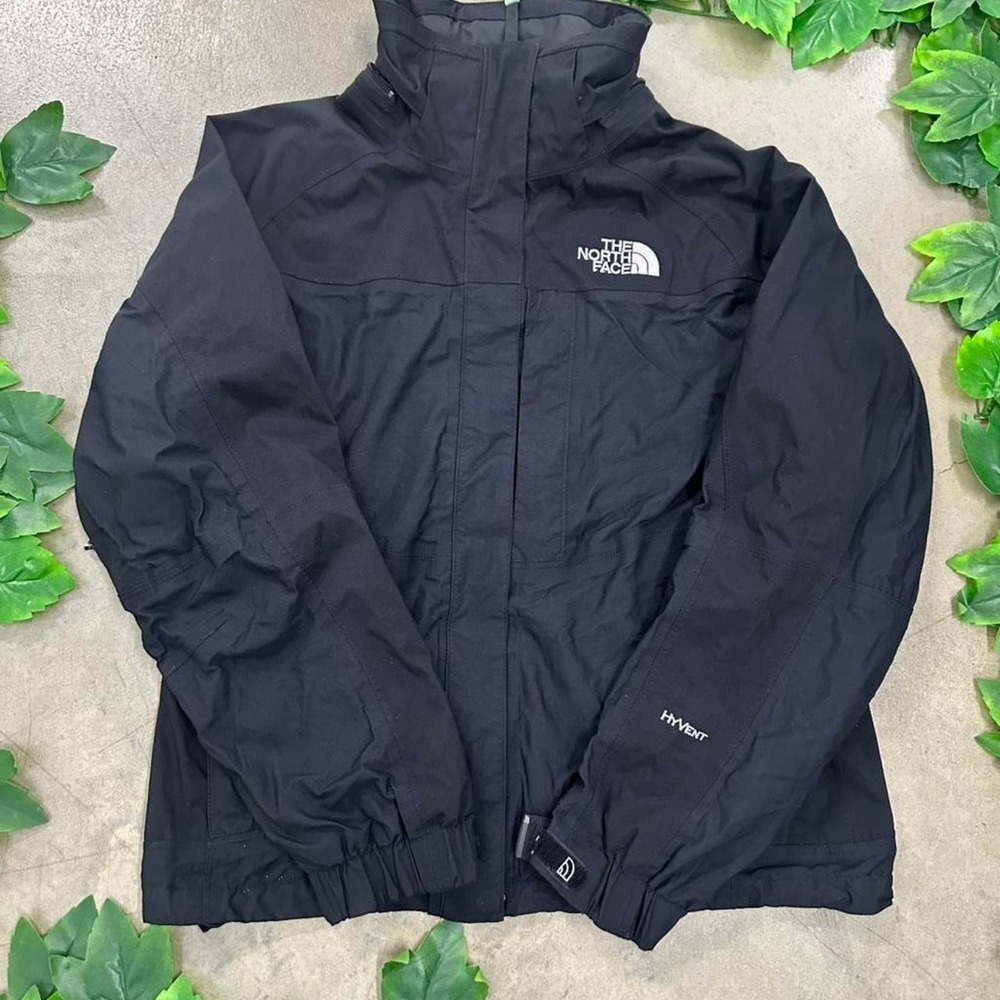 The North Face HyVent Waterproof Rain Jacket Black Women's S No Hood